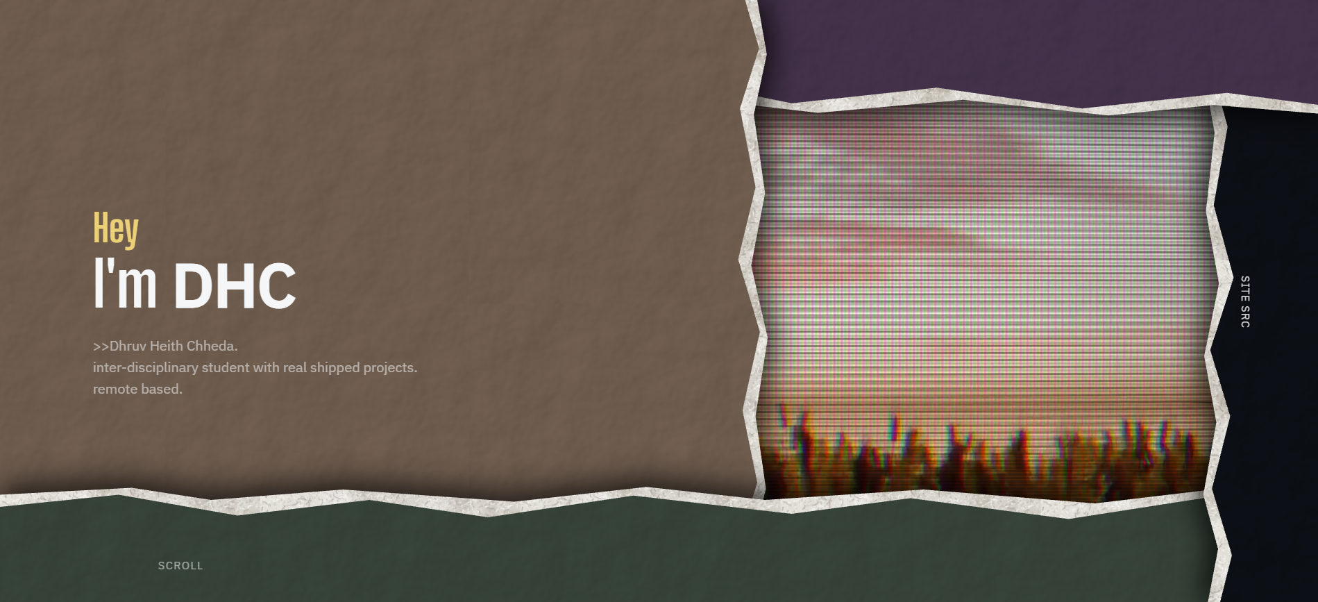 Website preview — landing
